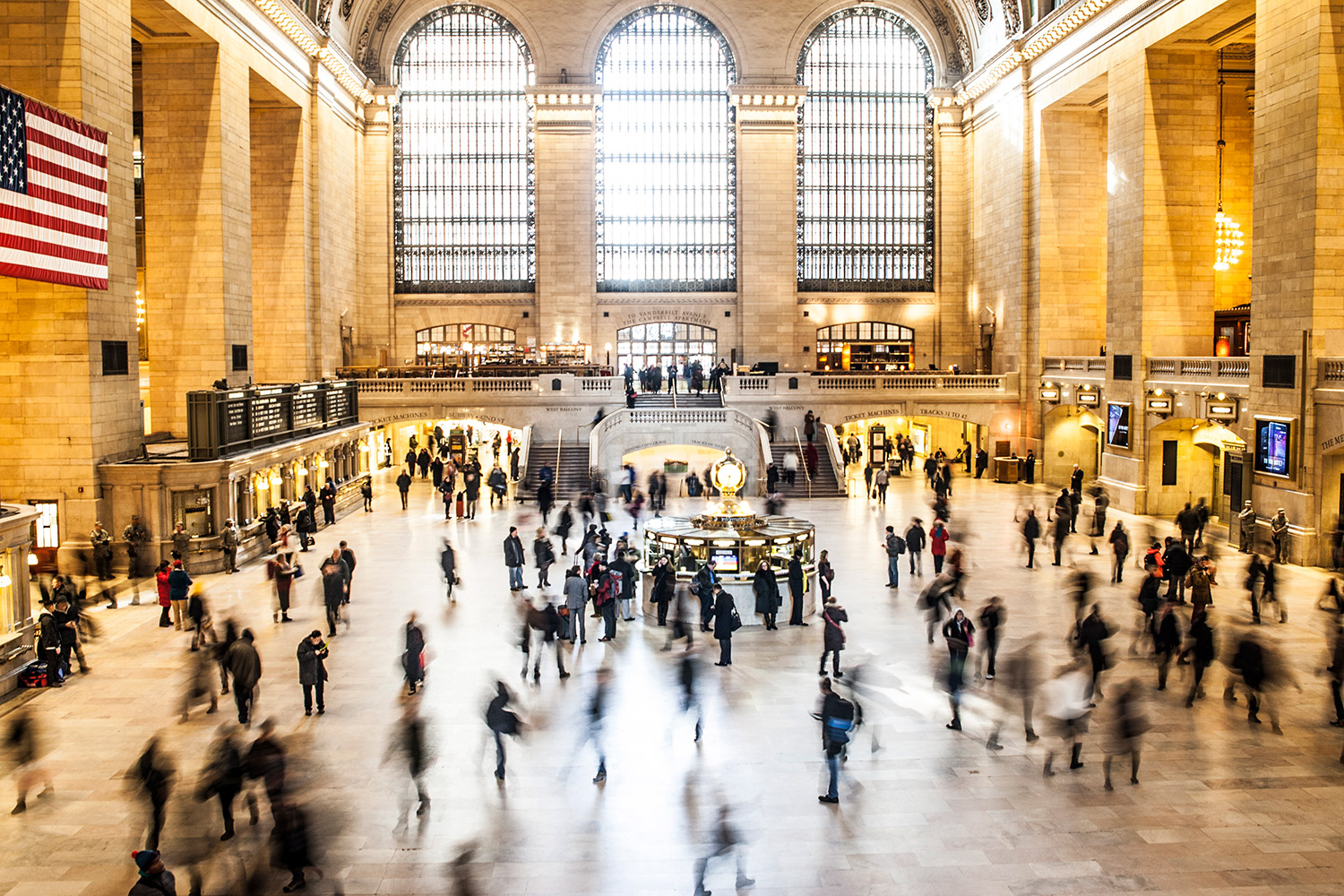 Busy commuters at Grand Central Station