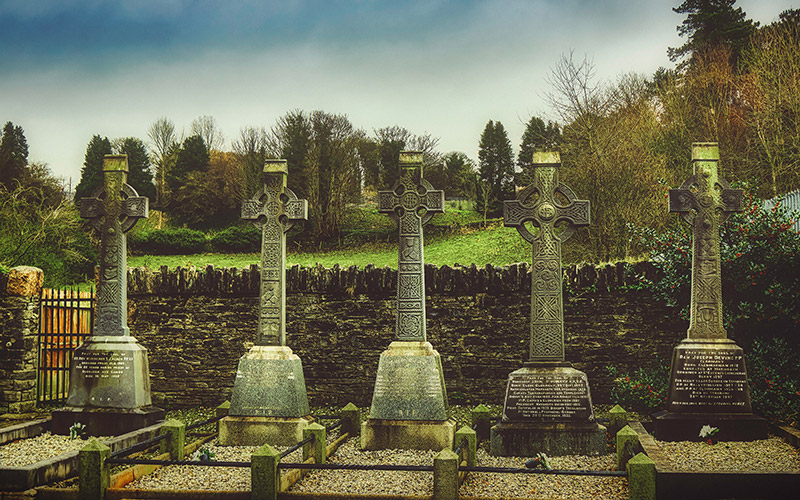 Irish cross headstones